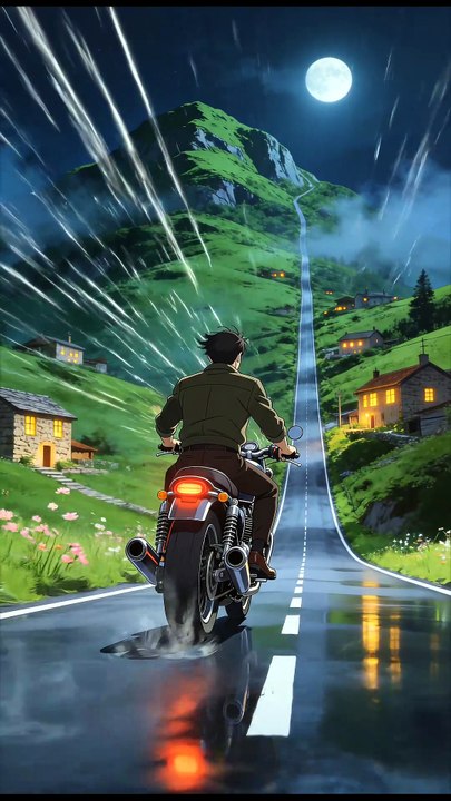 Night Ride to the Green Mountain 🏍️🌕 - video Dailymotion