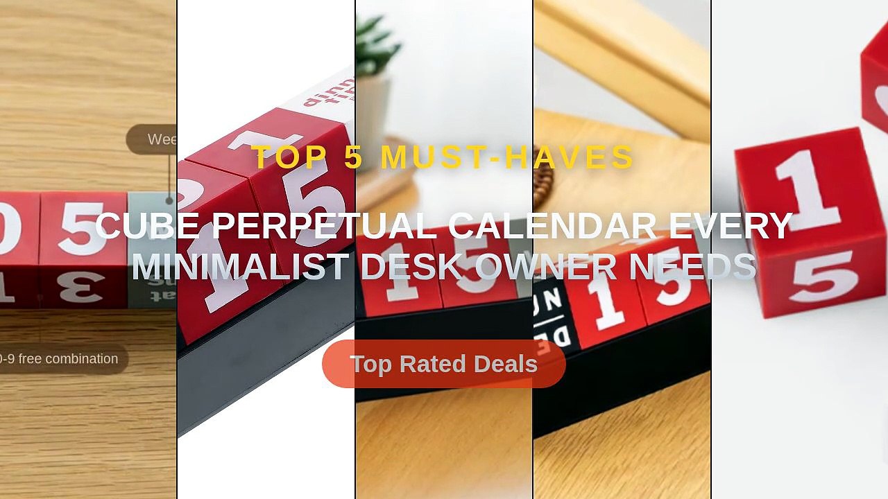 Cube Perpetual Calendar Every Minimalist Desk Owner Needs - Video ...