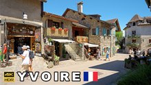 Yvoire France Walking Tour | Medieval Lake Geneva Village, Harbor, Castle & Flowered Streets in 4K