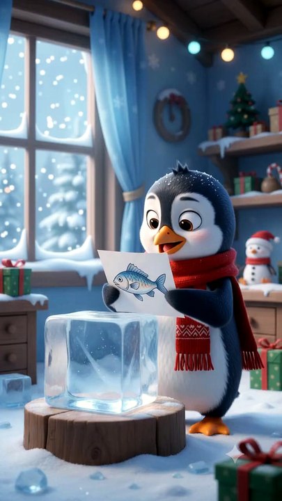 Penguin_sculpts_ice_fish_20261023151022 - video Dailymotion
