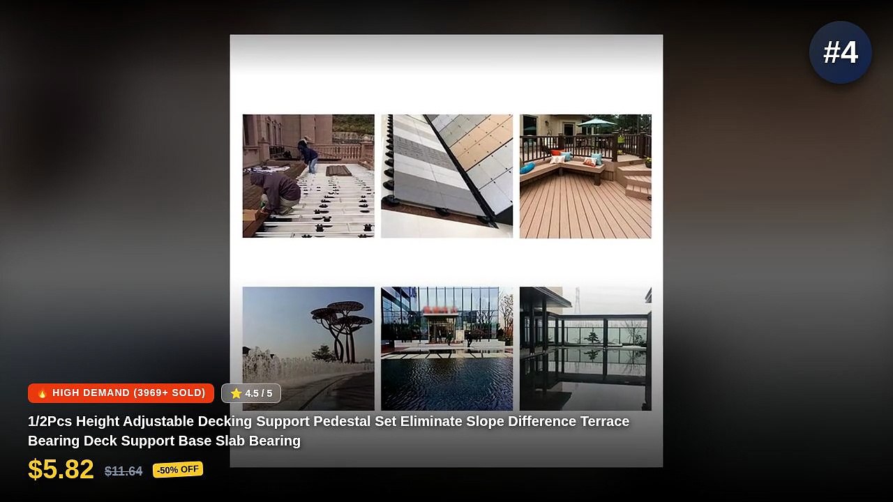 Fix Sloped Deck With Adjustable Support Pedestals - Video Dailymotion