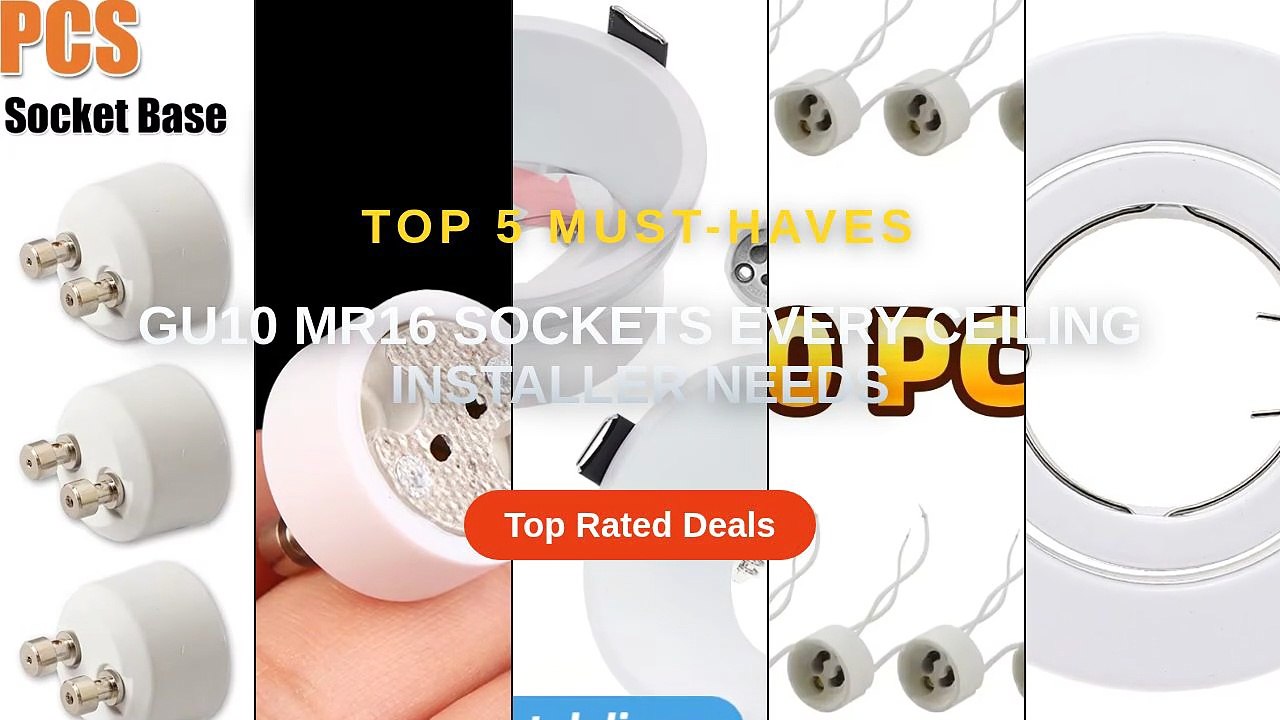 GU10 MR16 Sockets Every Ceiling Installer Needs - Video Dailymotion