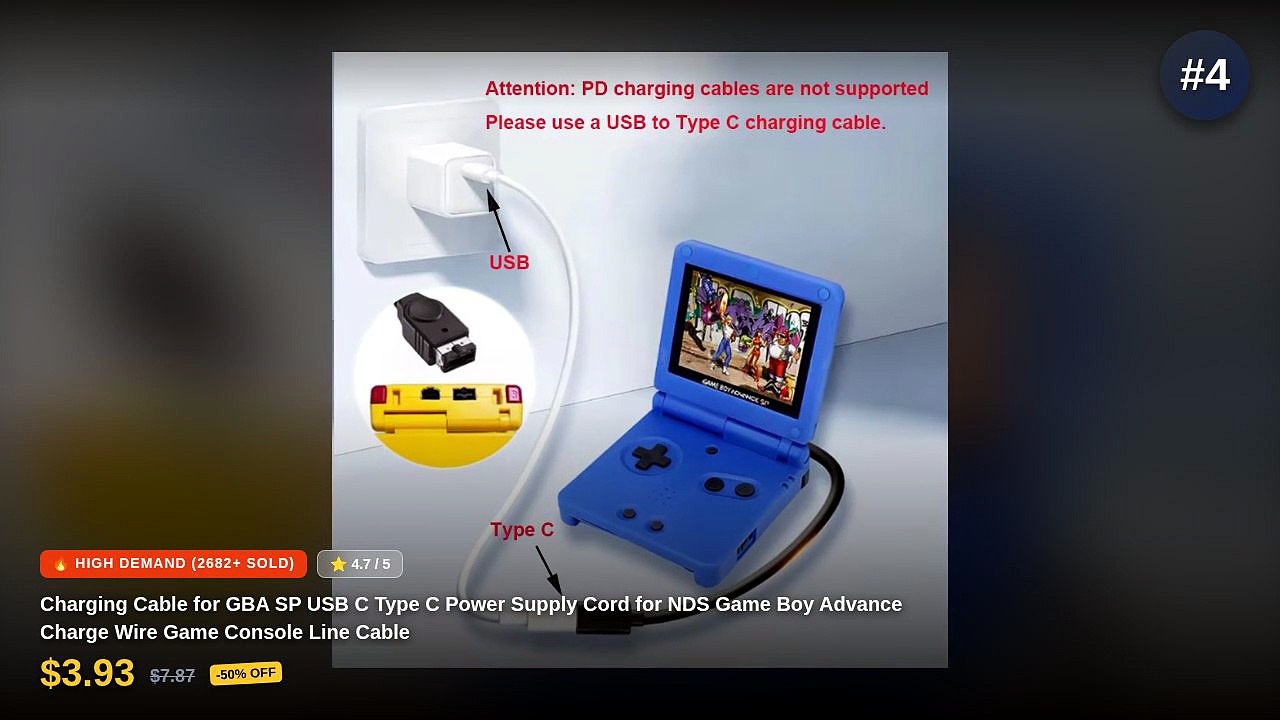 Charge Gameboy Advance SP With USB Type C - Video Dailymotion