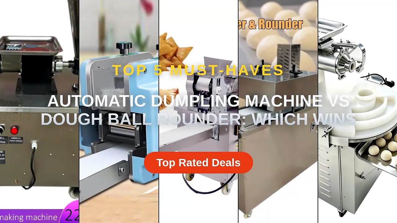 Automatic Dumpling Machine vs Dough Ball Rounder: Which Wins - Video ...