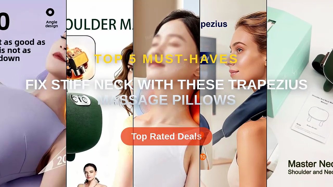 Fix Stiff Neck With These Trapezius Massage Pillows - Video Dailymotion