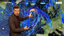 Met Office Sunday Evening Weather Forecast 25/10/2026