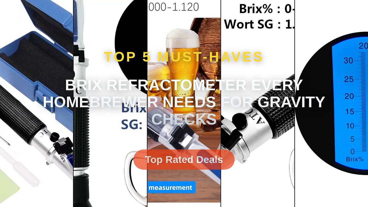 Brix Refractometer Every Homebrewer Needs For Gravity Checks - Video ...