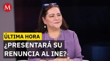 Guadalupe Taddei presentaría su renuncia a la presidencia del INE