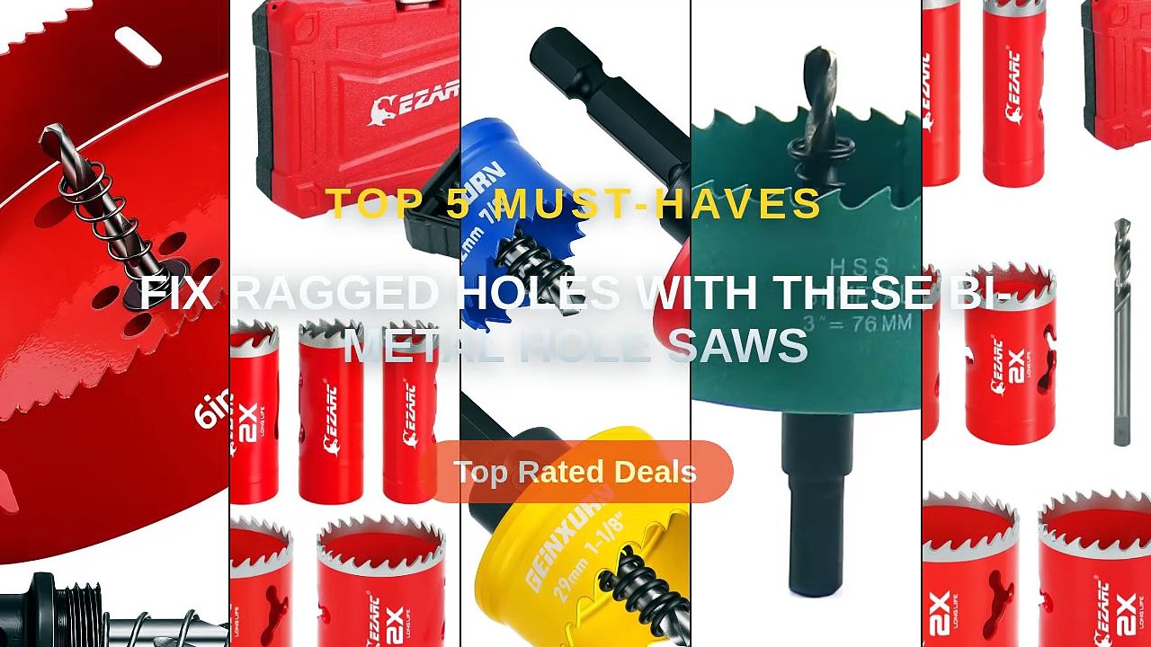 Fix Ragged Holes With These Bi-Metal Hole Saws - Video Dailymotion