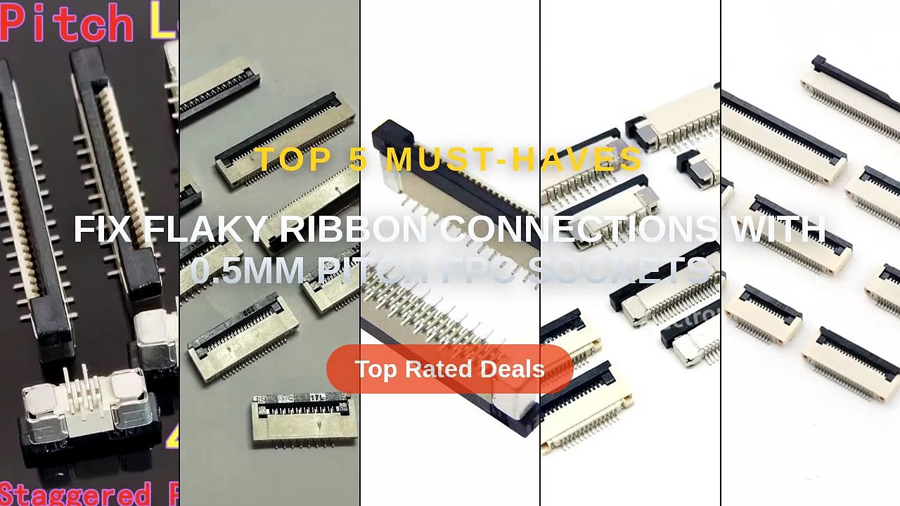 Fix Flaky Ribbon Connections With 0.5mm Pitch FPC Sockets - Video ...