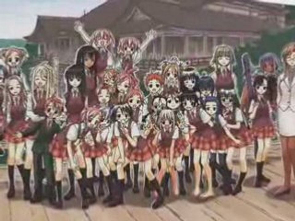 asuna konoka et setsuna arrive avec les filles de negima