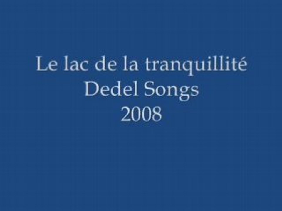 Le lac de la tranquillité (compo perso)