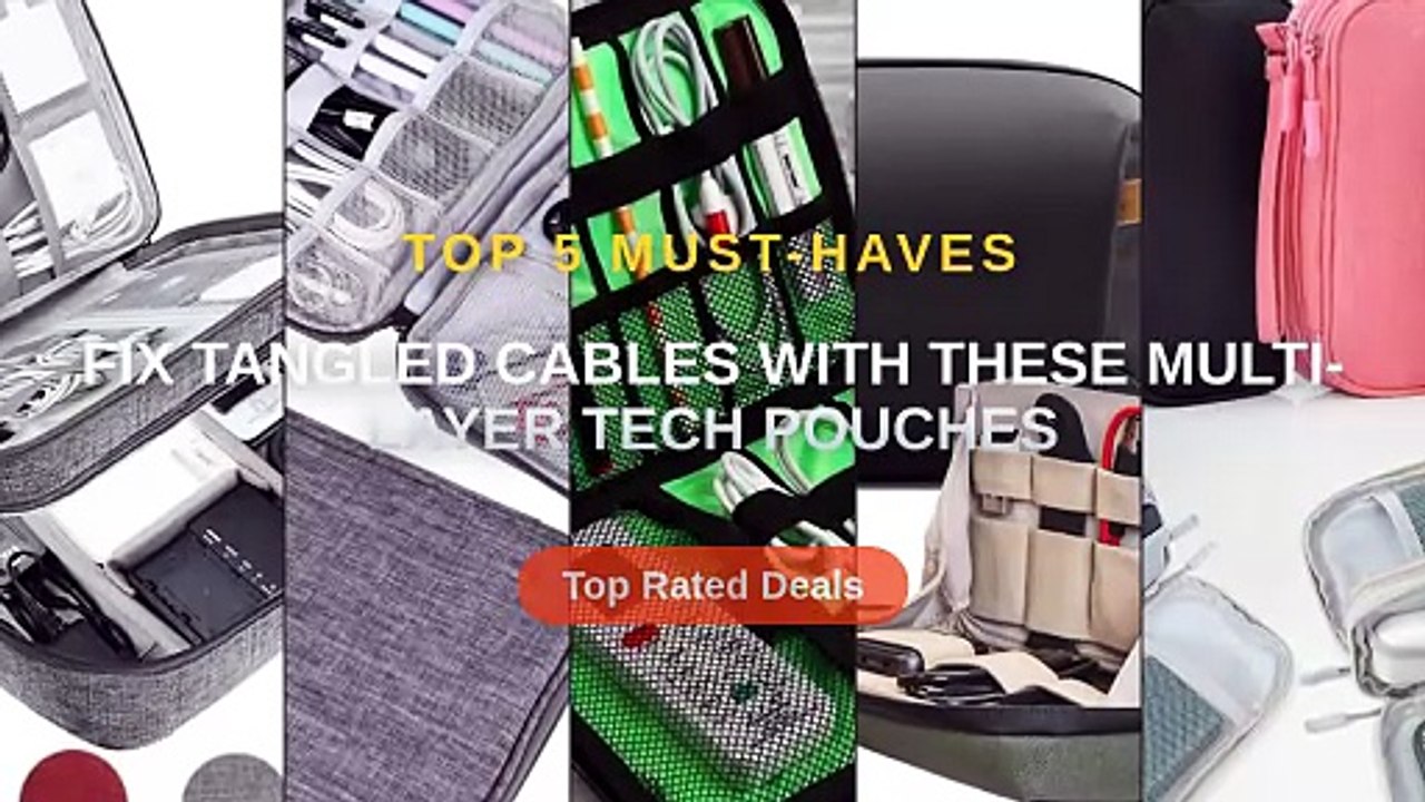 Fix Tangled Cables With These Multi-Layer Tech Pouches - video Dailymotion