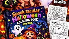 Spook-tacular Halloween Coloring Book 🎃 50+ Cute Designs for Kids | Trend Pickz