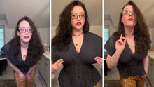 In haar pyjama laat Kat Dennings parfums zien en onthult ze haar favorieten