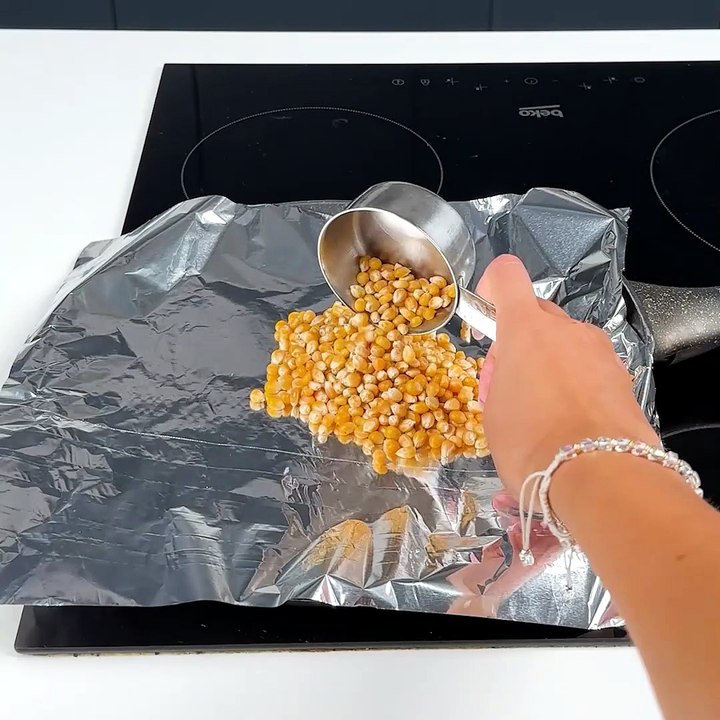 Perfect popcorn hack with butter 🍿 - video Dailymotion