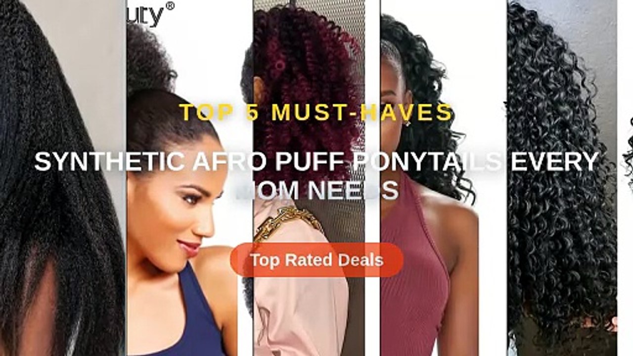 Synthetic Afro Puff Ponytails Every Mom Needs - Video Dailymotion