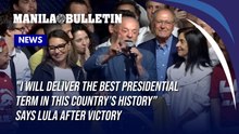 "I will deliver the best presidential term in this country’s history” says Lula after victory