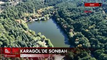 İzmir'de Karagöl Tabiat Parkı’nda sonbahar manzarası