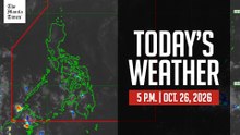 Today's Weather, 5 P.M. | Oct. 26, 2026