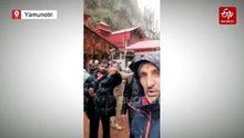 Season's First Snowfall At Yamunotri Dham Thrills Pilgrims
