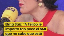 Elma Saiz: "A Feijóo le importa tan poco el SMI que no sabe que está exento de tributación"