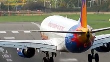 Fuertes vientos por la tormenta Boelo desvían un avión de pasajeros en Birmingham (Reino Unido)