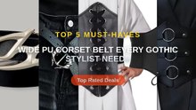 Wide PU Corset Belt Every Gothic Stylist Needs