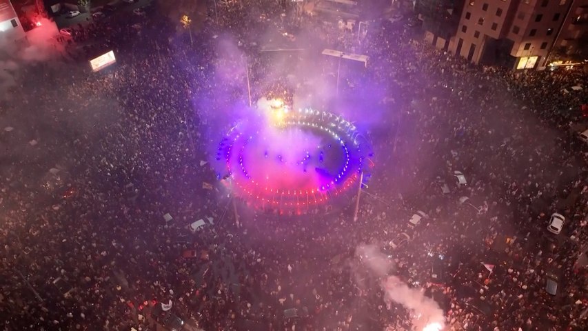 Serbia Election Shock! Vucic Concedes Defeat | Thousands Celebrate in Belgrade | Drone View