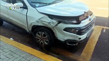 Batida entre carros deixa homem ferido em Toledo