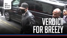 US singer Chris Brown arrives for sentencing for London nightclub brawl