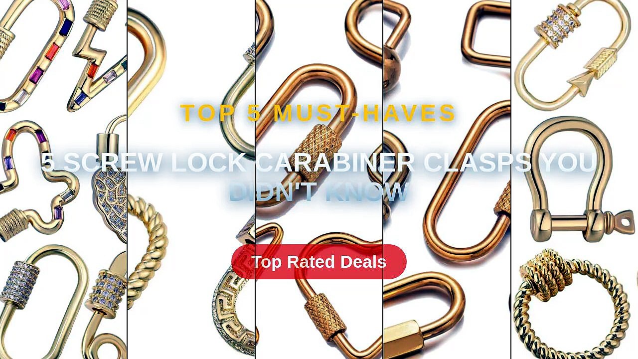 5 Screw Lock Carabiner Clasps You Didn't Know - Video Dailymotion