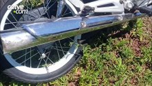 Motociclista sem CNH empina moto, perde controle e cai em avenida de Toledo