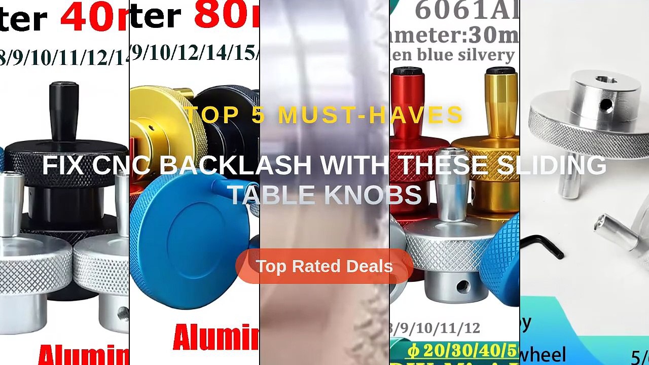 Fix CNC Backlash With These Sliding Table Knobs - video Dailymotion