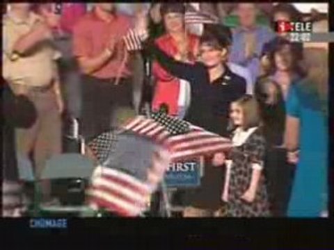 John Mc cain présente Sarah Palin