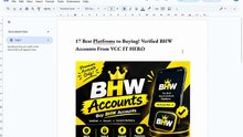 Top 7 Platforms to Buy Verified BHW Accounts In 2027