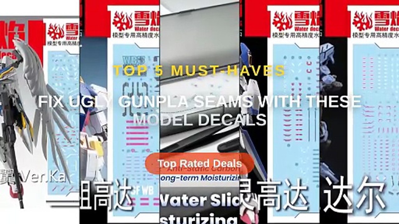Fix Ugly Gunpla Seams With These Model Decals - Video Dailymotion