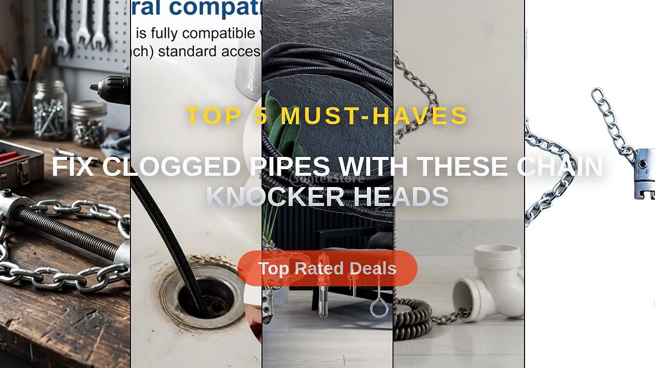 Fix Clogged Pipes With These Chain Knocker Heads - Video Dailymotion