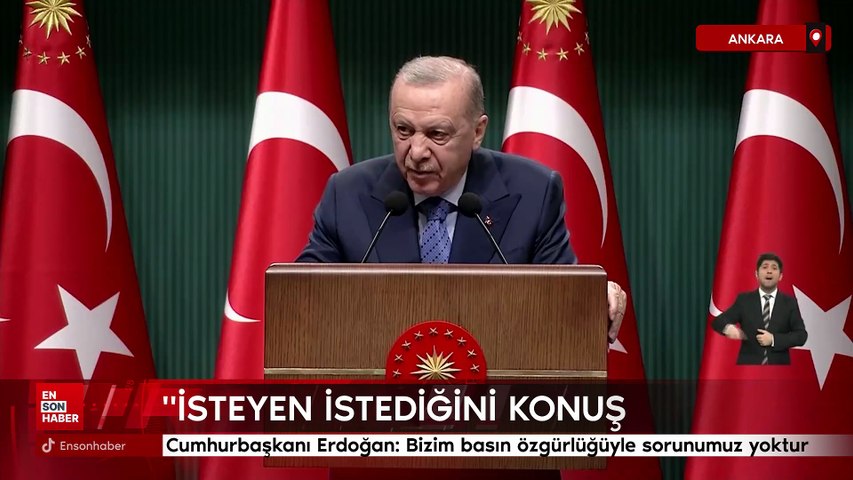 Cumhurbaşkanı Erdoğan: Bizim basın özgürlüğüyle sorunumuz yoktur