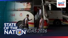 Ilang bus na may mga paglabag, sinita sa inspeksyon ng LTO; 1 driver, nagpositibo sa droga  | SONA