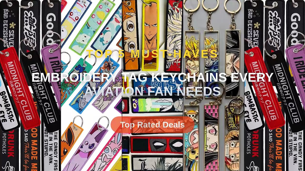 Embroidery Tag Keychains Every Aviation Fan Needs - Video Dailymotion