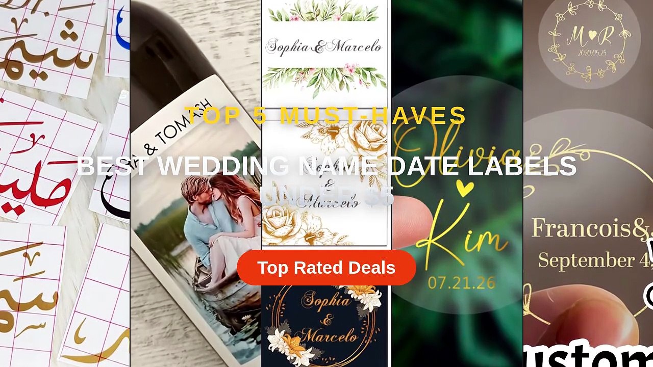 Best Wedding Name Date Labels Under $5 - Video Dailymotion