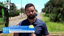 Levantamento técnico é realizado na Ponte da Amizade em Foz do Iguaçu