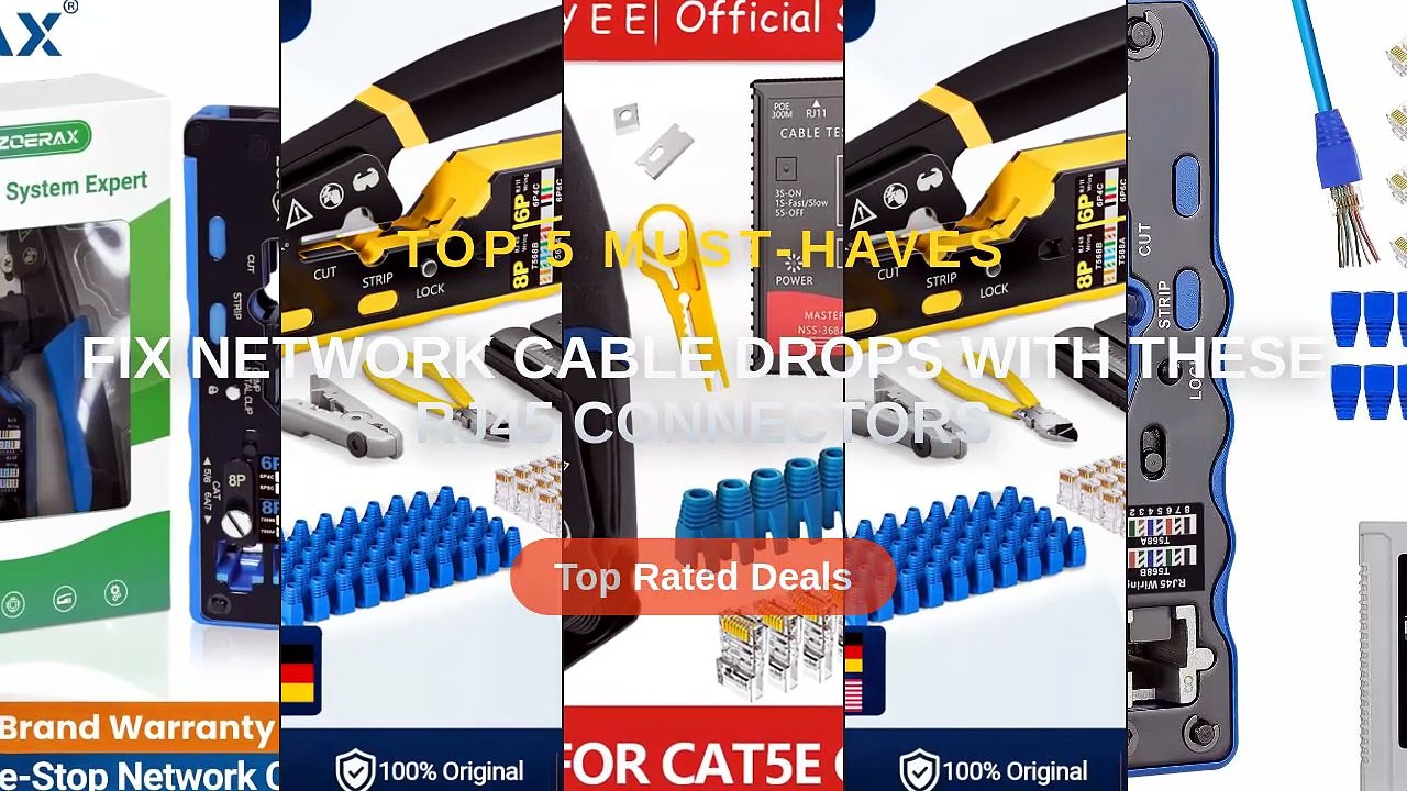 Fix Network Cable Drops With These RJ45 Connectors - Video Dailymotion
