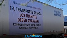 Inicia movilización de transportistas contra la inseguridad en Mexicali