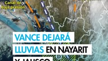 Tormenta tropical Vance dejará lluvias muy fuertes en Nayarit y Jalisco; esperan chubascos en 17 estados