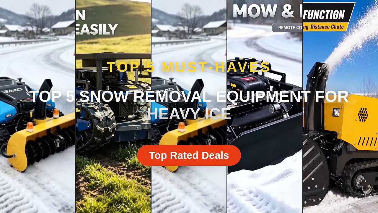 Top 5 Snow Removal Equipment For Heavy Ice - Video Dailymotion