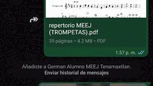 Creación de grupo WhatsApp seccion trompetas MEEJ
