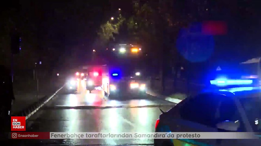 Fenerbahçe taraftarlarından Samandıra’da protesto
