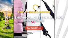 Don't Buy Top 5 Snowboard Essentials For New Riders Before Watching This! - 4Pack Adjustable Nylon Ski Shoe Straps Boot ...